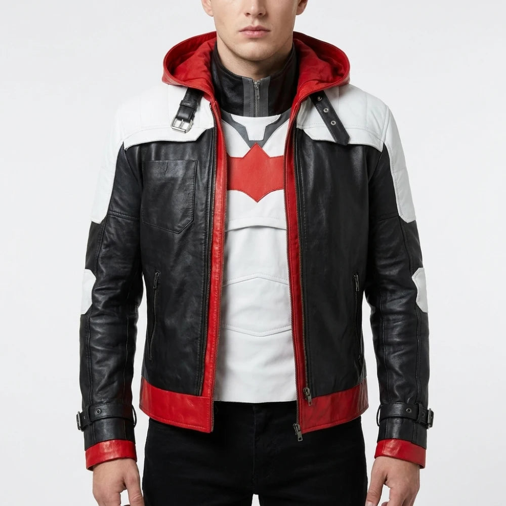Jason Todd Batman Arkham Knight Red Hood Leather Jacket