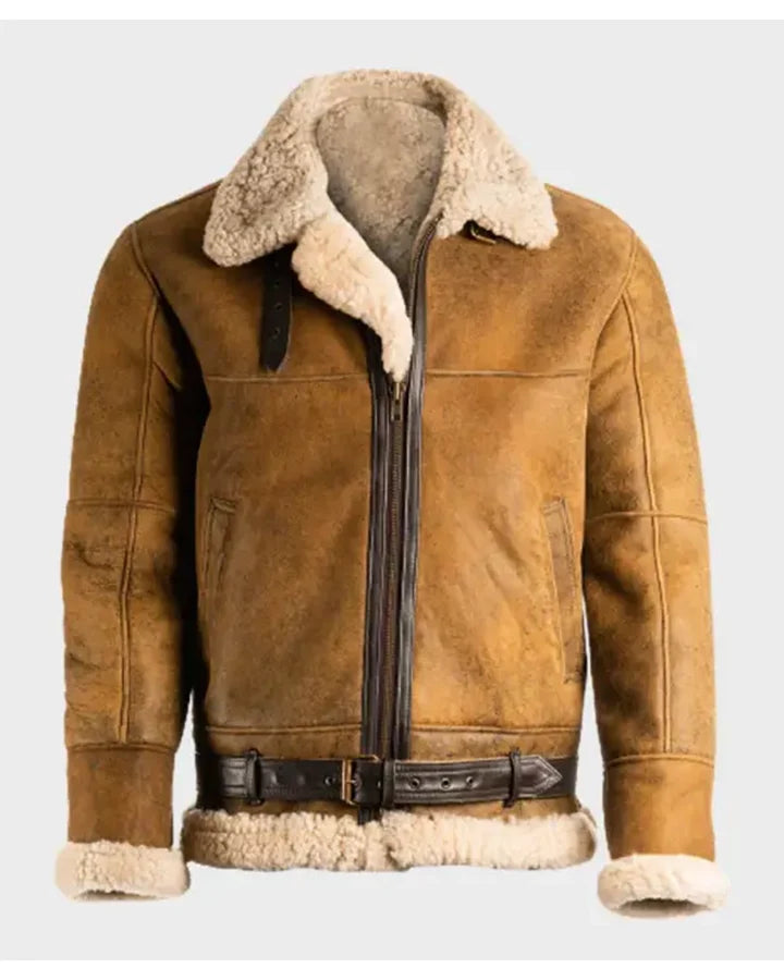 Jay Brown Sheepskin Leather Jacket