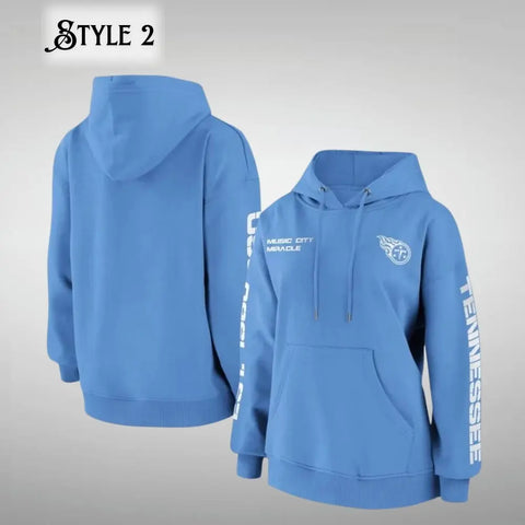 Jena Jast Tennessee Titans Blue Hoodie