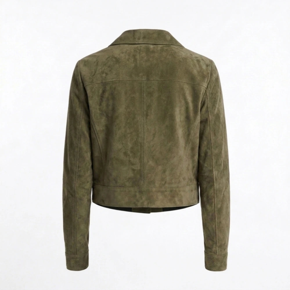 Jennifer Jareau Suede Crop Jacket