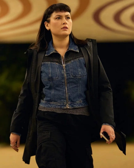 Jemma Moore Red Eye 2024 Black Jacket