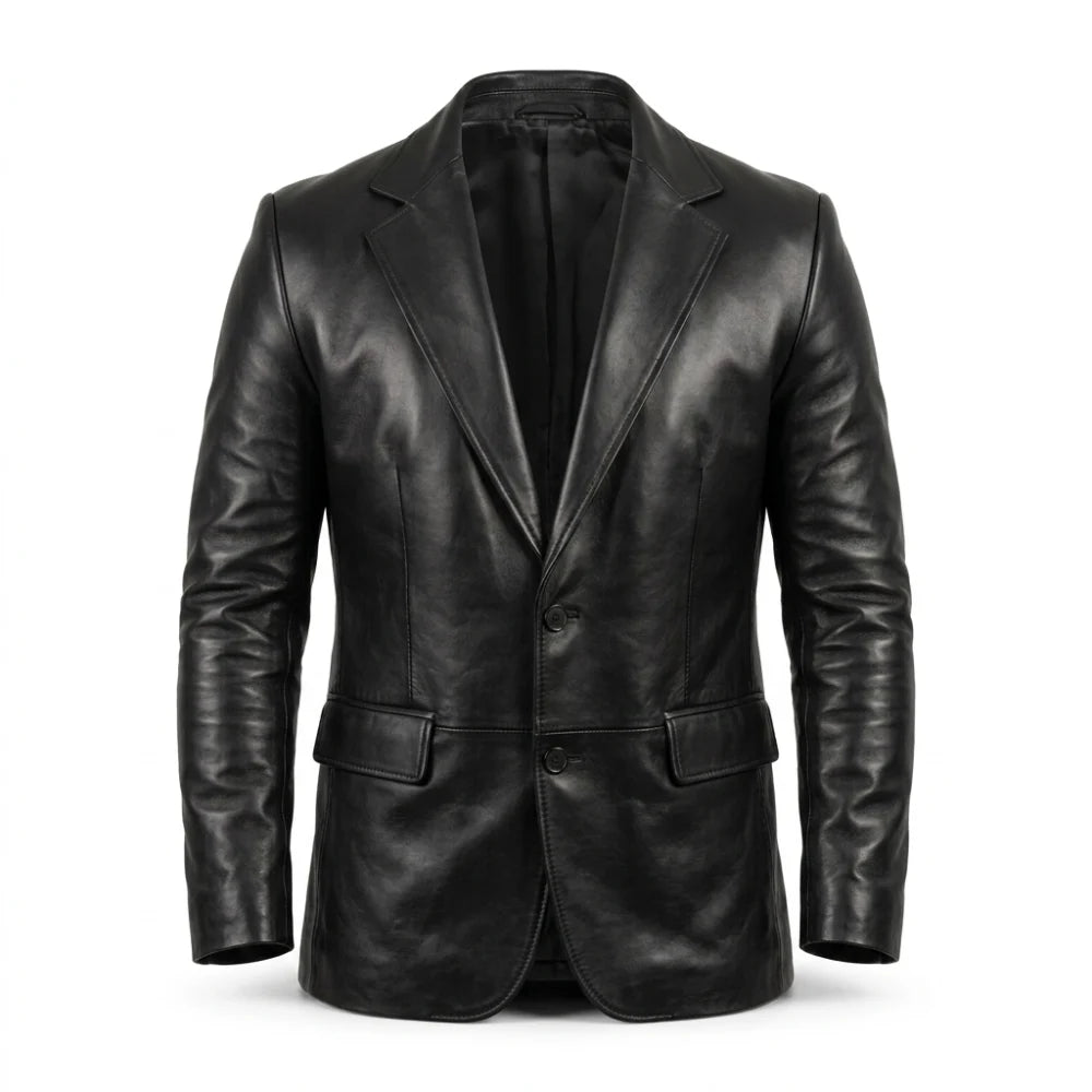 Kevin Hart 72 Hours Premiere Black Leather Blazer