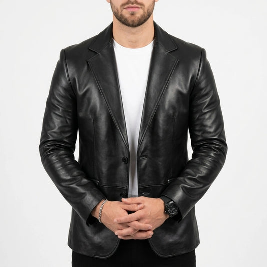 Kevin Hart 72 Hours Premiere Black Leather Blazer