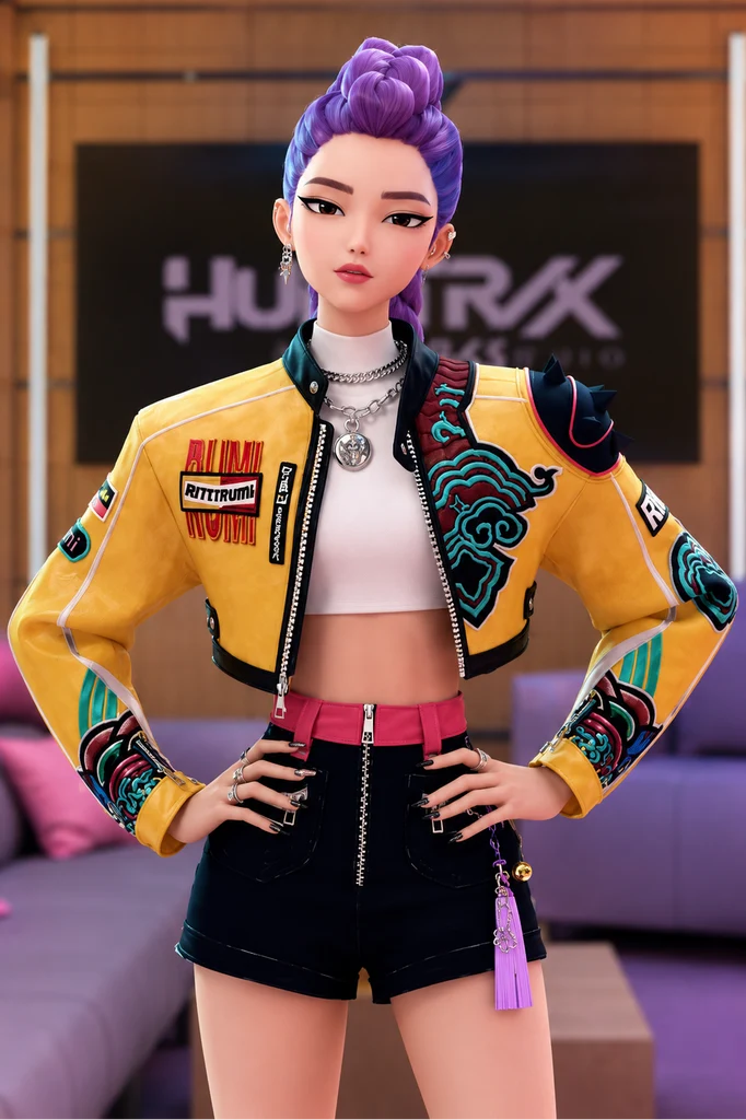 KPop Demon Hunters Rumi Yellow Jacket
