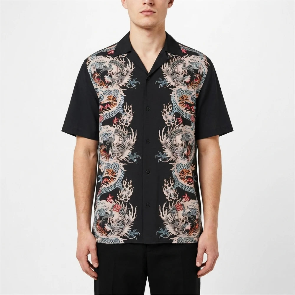 Karl Urban The Boys S03 Black Dragon Shirt