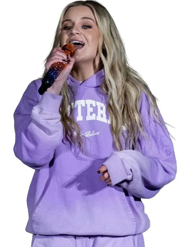 Kelsea Ballerini Purple Pattern Hoodie