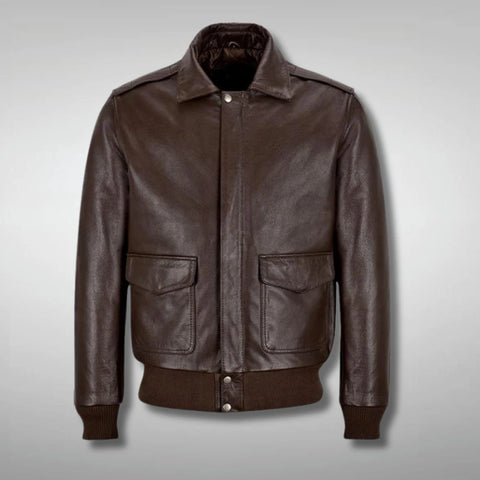 Kendall Jenner brown leather jacket