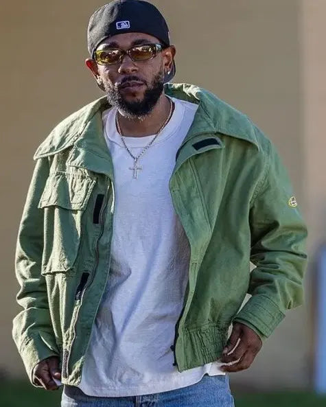 Kendrick Lamar green cotton jacket