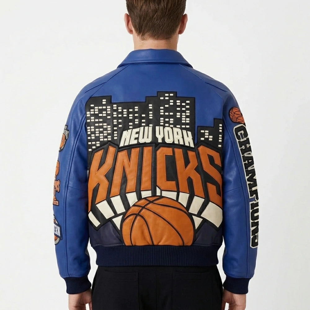 Kith New York Knicks 2026 Champions Leather Jacket