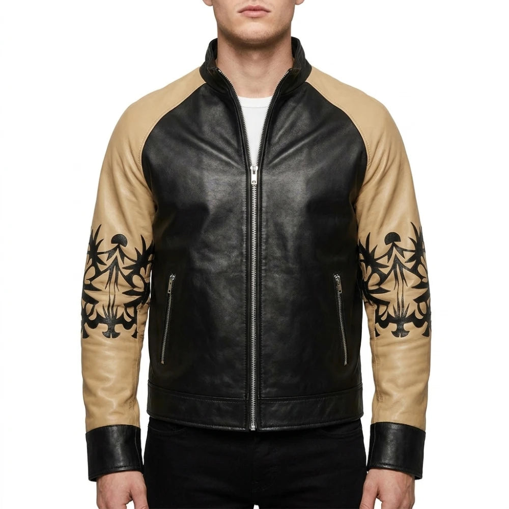 Kung Fury Cobra Bomber Leather Jacket