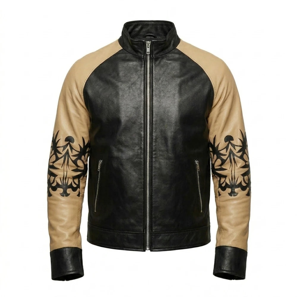 Kung Fury Cobra Bomber Leather Jacket