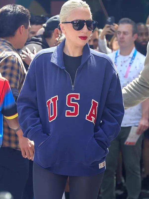 Lady Gaga USA 2024 Fleece Jacket