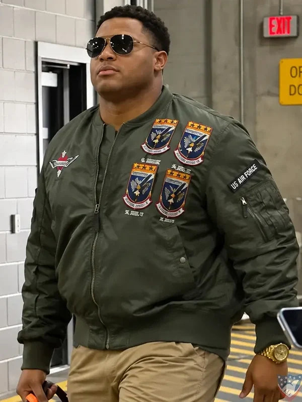 Landon Robinson Bengals inspired bomber jacket