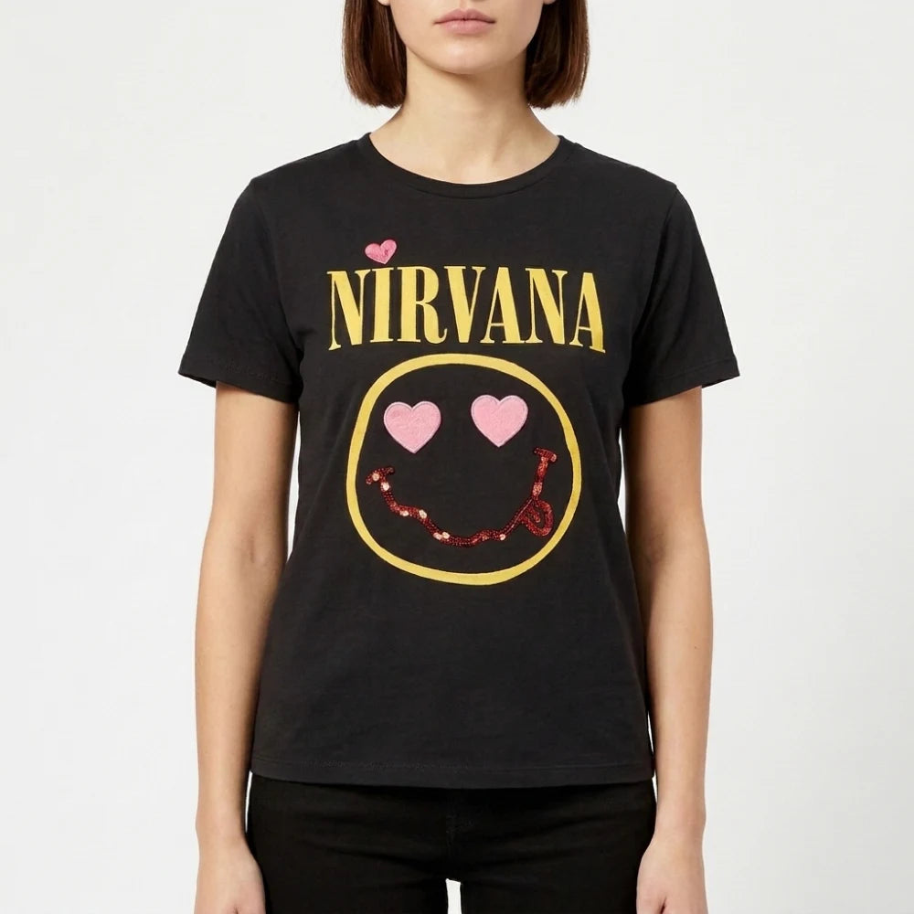 Elle S01 Lexi Minetree Black Graphic Tee