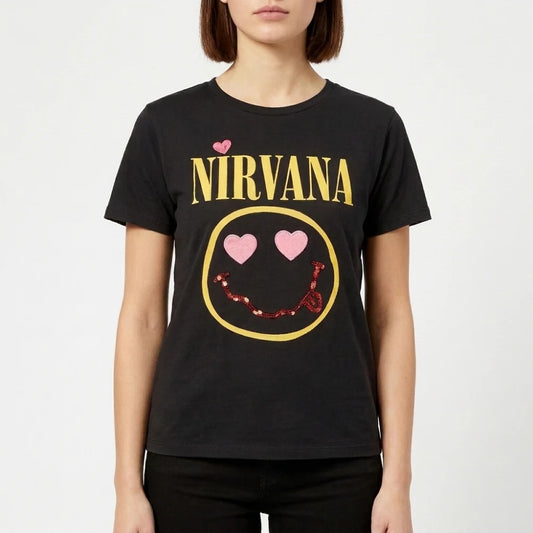 Elle S01 Lexi Minetree Black Graphic Tee