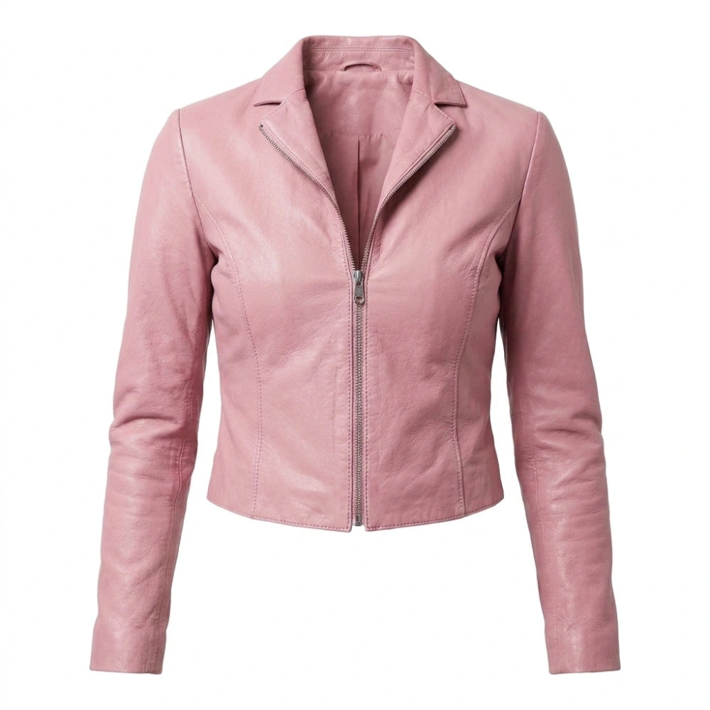 Lexi Minetree Elle Pink Leather Jacket