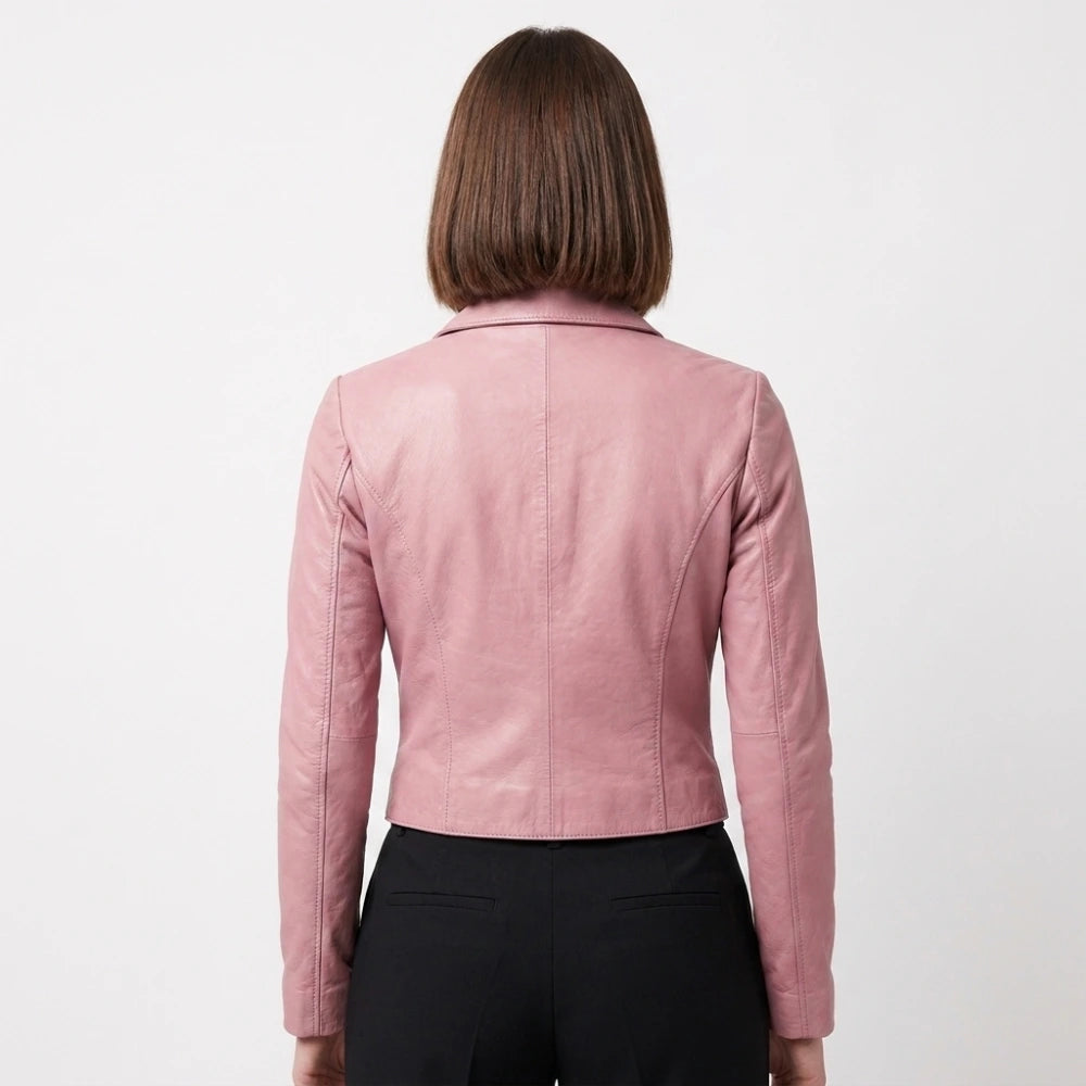 Lexi Minetree Elle Pink Leather Jacket
