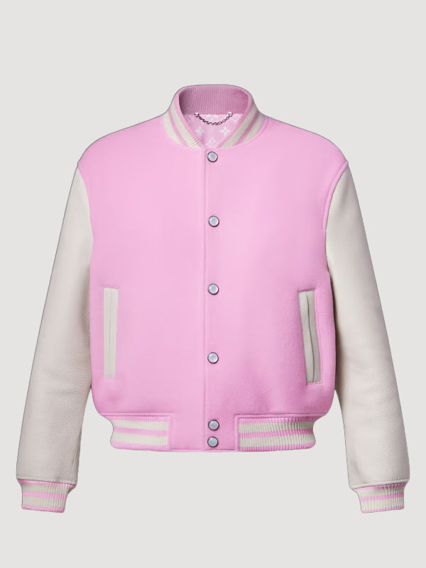 Louis-Vuitton-x-Nigo-Signature-Pink-Varsity-Jacket