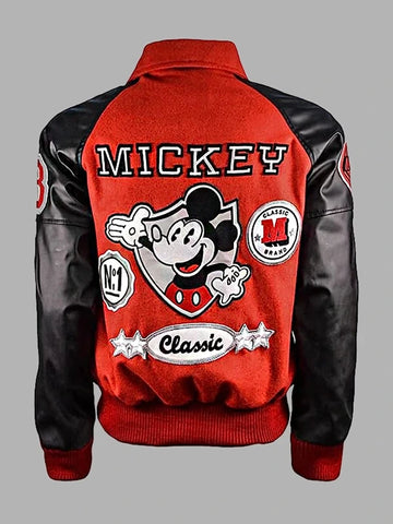 Mickey Mouse And Michael Jackson Letterman Jacket