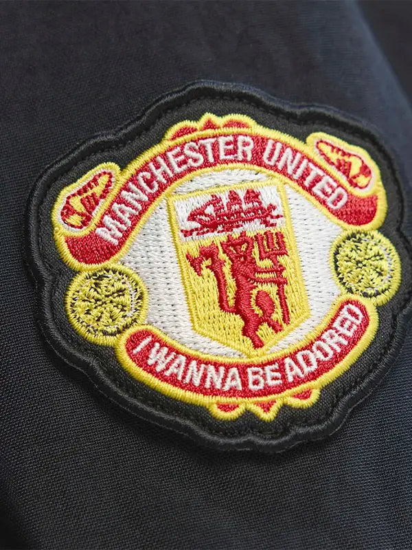 Manchester United x adidas Stone Roses Black Jacket