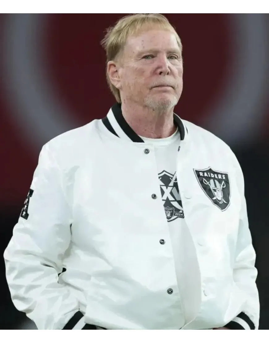 Mark-Davis-Las-Vegas-Raiders-White-Jacket
