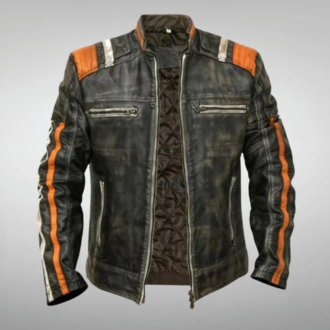 Biker leather jacket