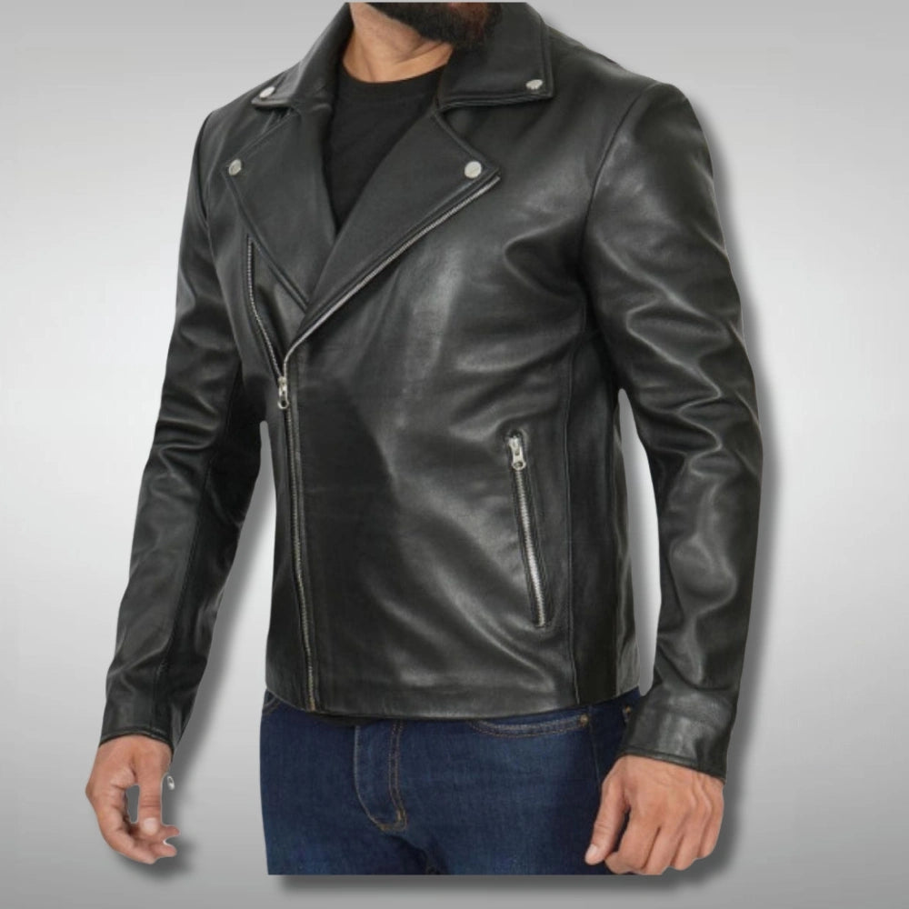 Black Fashion Leather jacket