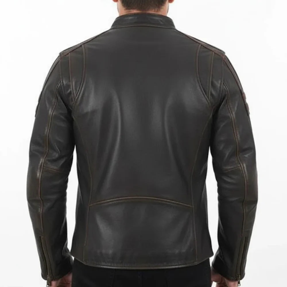 Mens Retro Stripe Racer Jacket