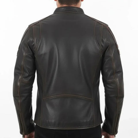 Mens Retro Stripe Racer Jacket