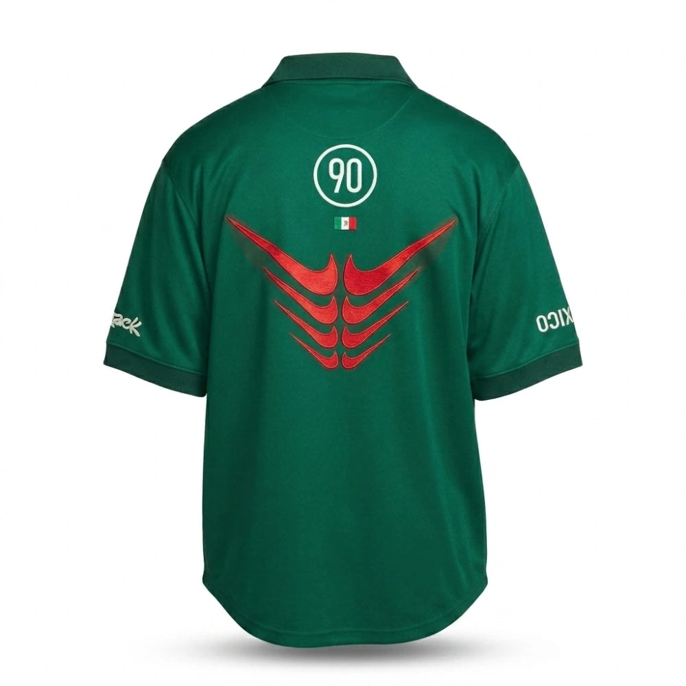 Mexico CJ Total 90 Retro Green Jersey