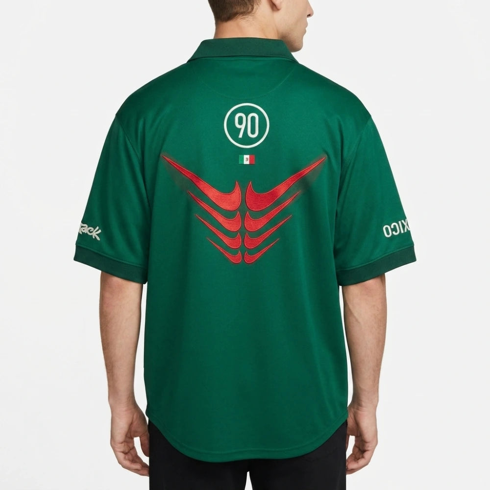 Mexico CJ Total 90 Retro Green Jersey