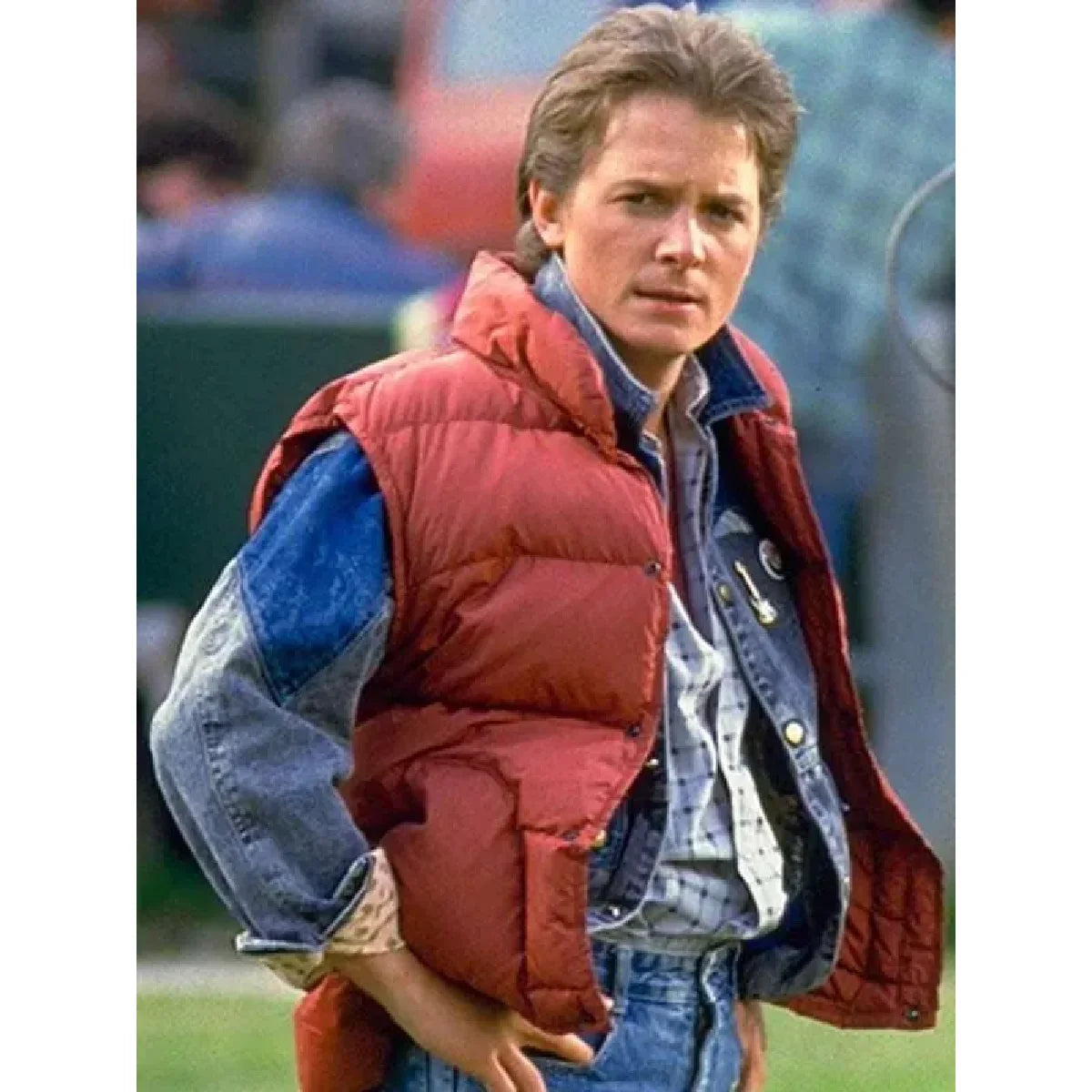 Marty McFly Puffer Red Vest