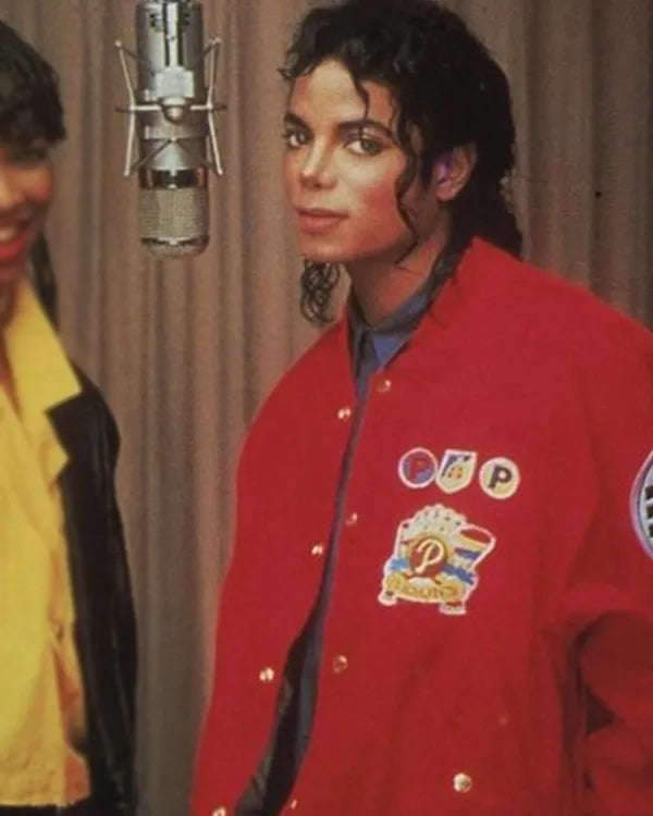 Michael Jackson Red Person Bomber Jacket