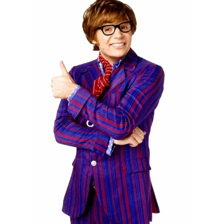 Mike Myers Austin Powers 4 Purple Striped Suit