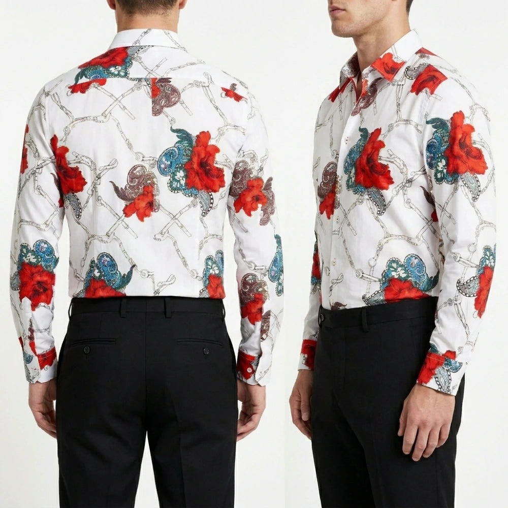 Monday Night RAW Oba Femi Floral Printed Shirt