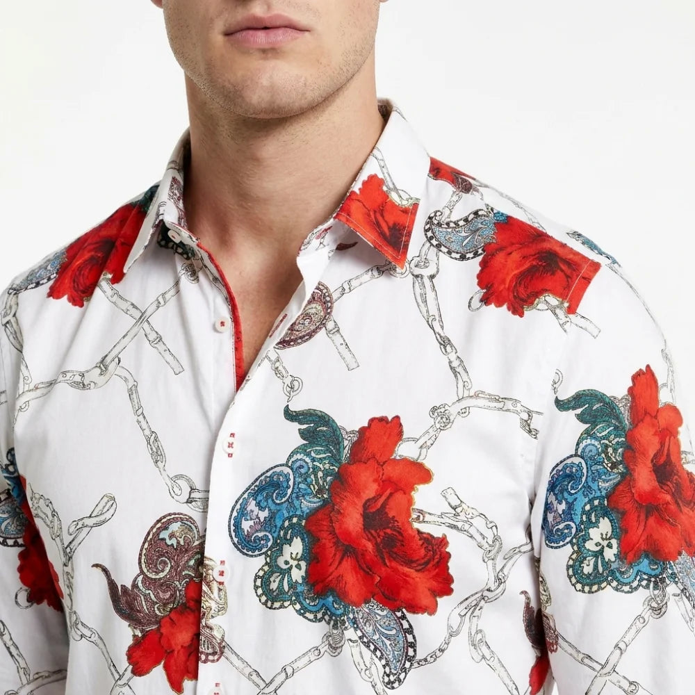 Monday Night RAW Oba Femi Floral Printed Shirt