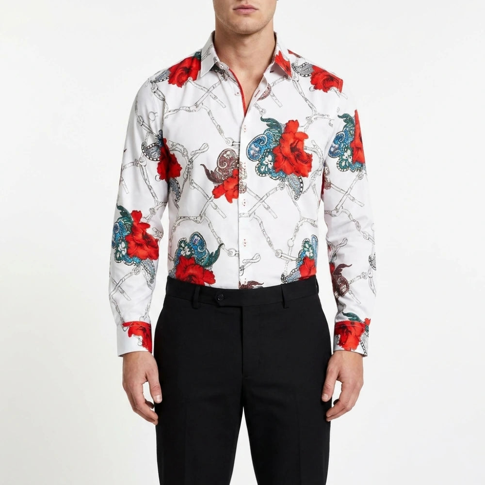 Monday Night RAW Oba Femi Floral Printed Shirt