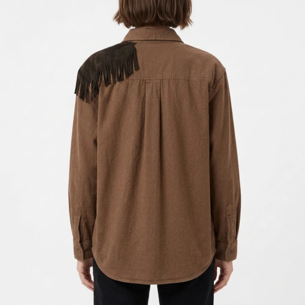 Mutiny 2026 Annabelle Wallis Brown Shirt