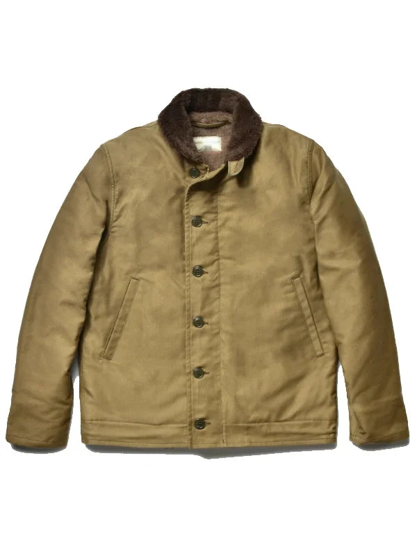 N1 Cotton Khaki Deck Jacket front view