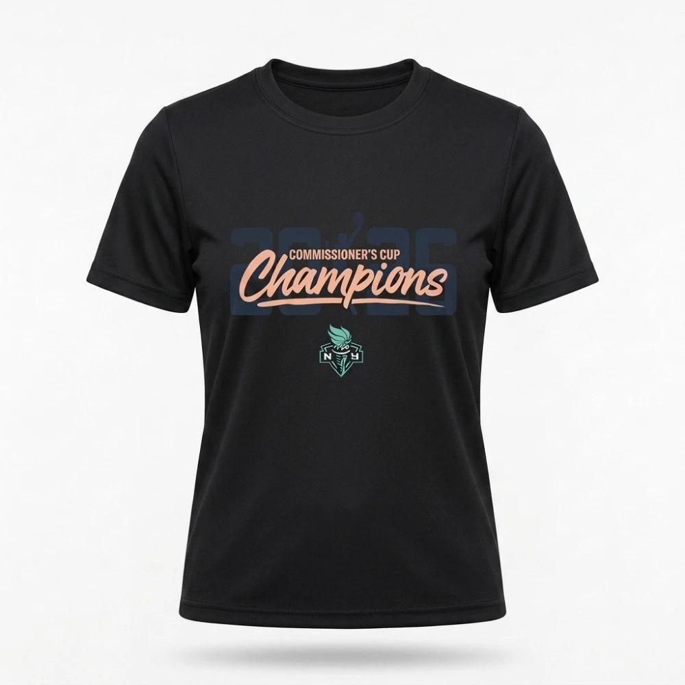 NY Liberty 2026 Commissioners Cup Champions Shirt