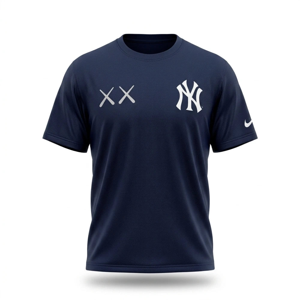 NY Yankees Nike x KAWS White Elevated Max90 T-Shirt