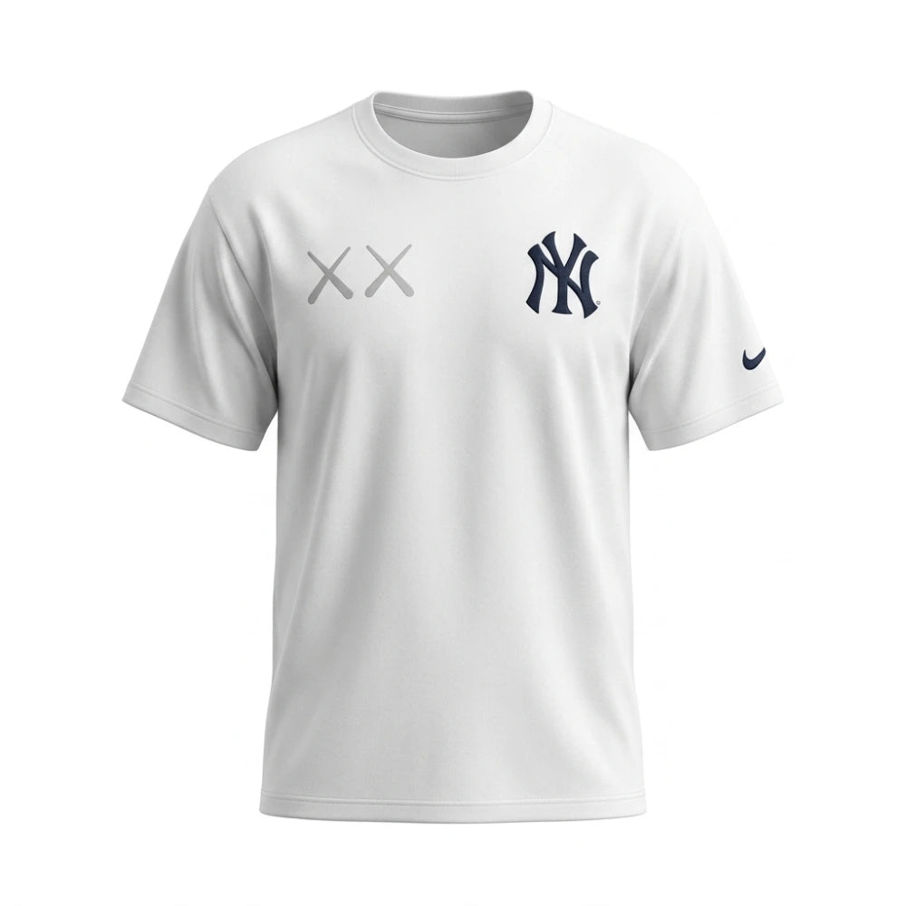 NY Yankees Nike x KAWS White Elevated Max90 T-Shirt