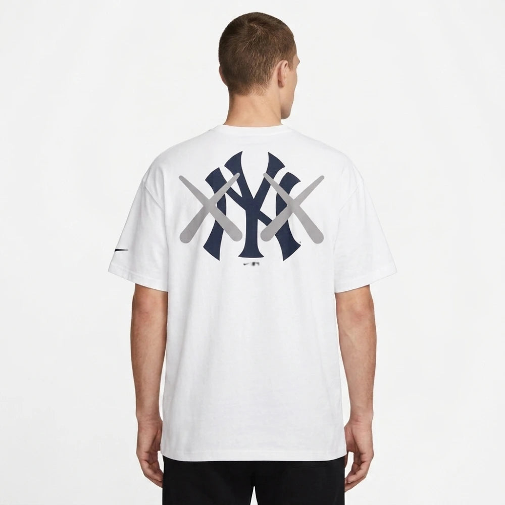 NY Yankees Nike x KAWS White Elevated Max90 T-Shirt