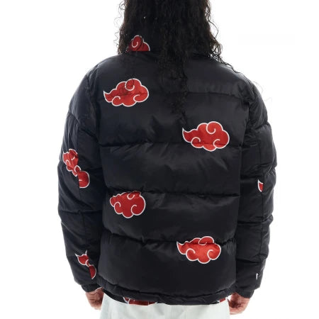 Akatsuki Naruto Black Puffer Jacket