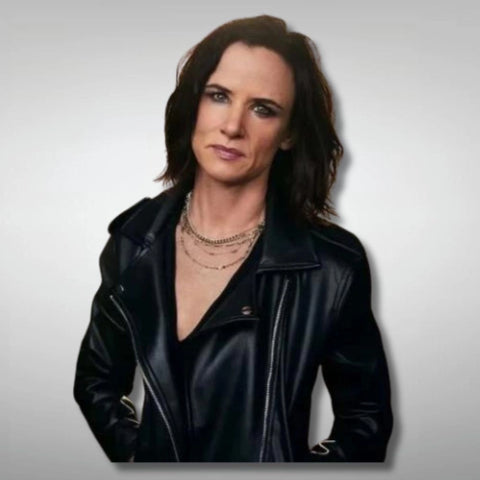 Natalie Yellowjackets S03 Black Leather Jacket