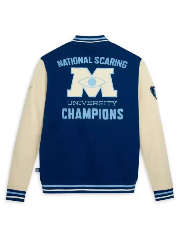 National-Scaring-Monsters-University-Champions-Varsity-Jacket-Blue