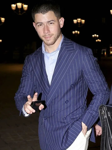 Nick Jonas 2024 Olympics Stripe Blazer