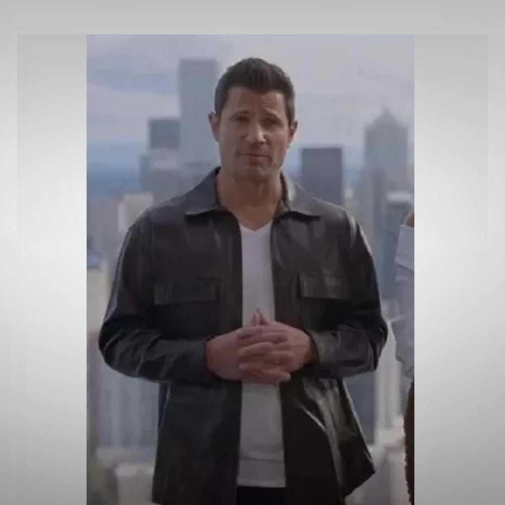 Nick Lachey Love Is Blind S04 Leather Jacket