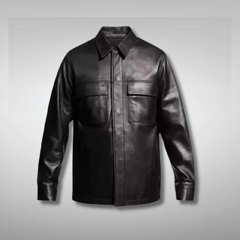 Nick Lachey S04 Black leather jacket