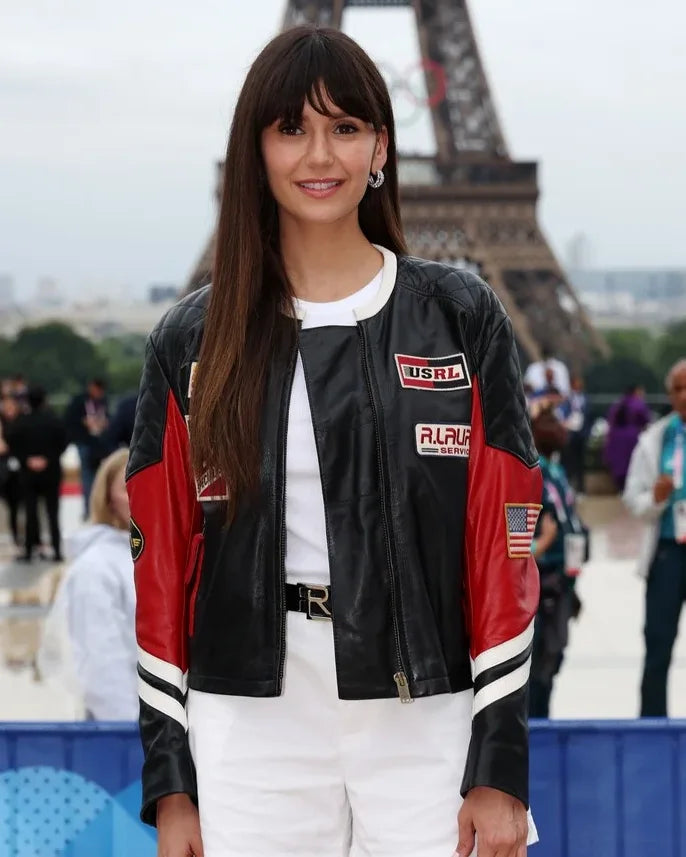 Nina Dobrev Olympics Jacket